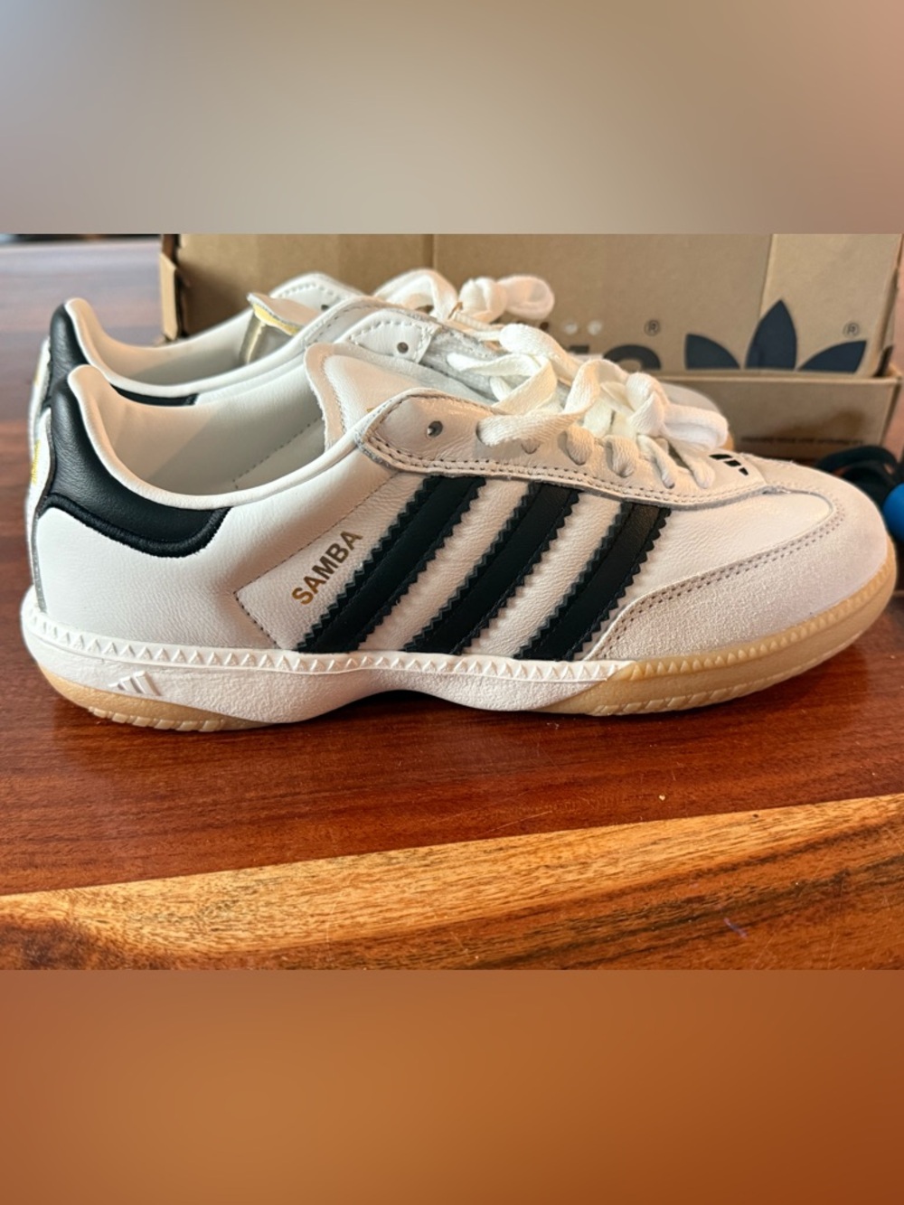 adidas Samba White and Black Women's Sneakers